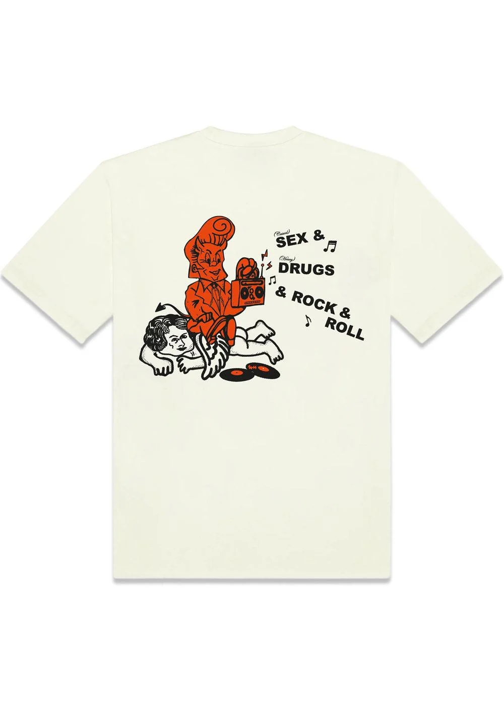SEX, DRUGS TEE - Cream - Image 2