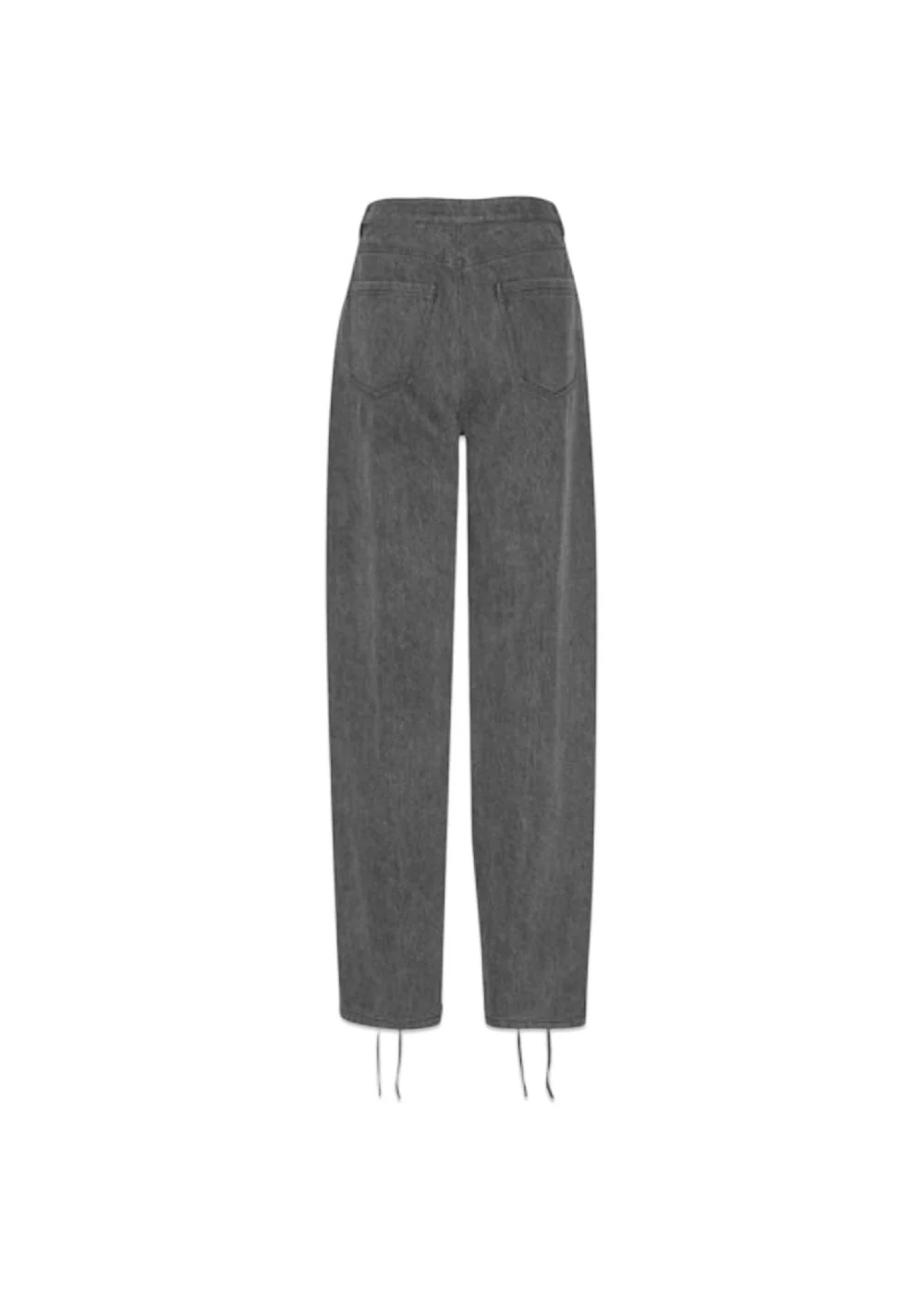 Denim Laced Leg Pants - Black - Image 3