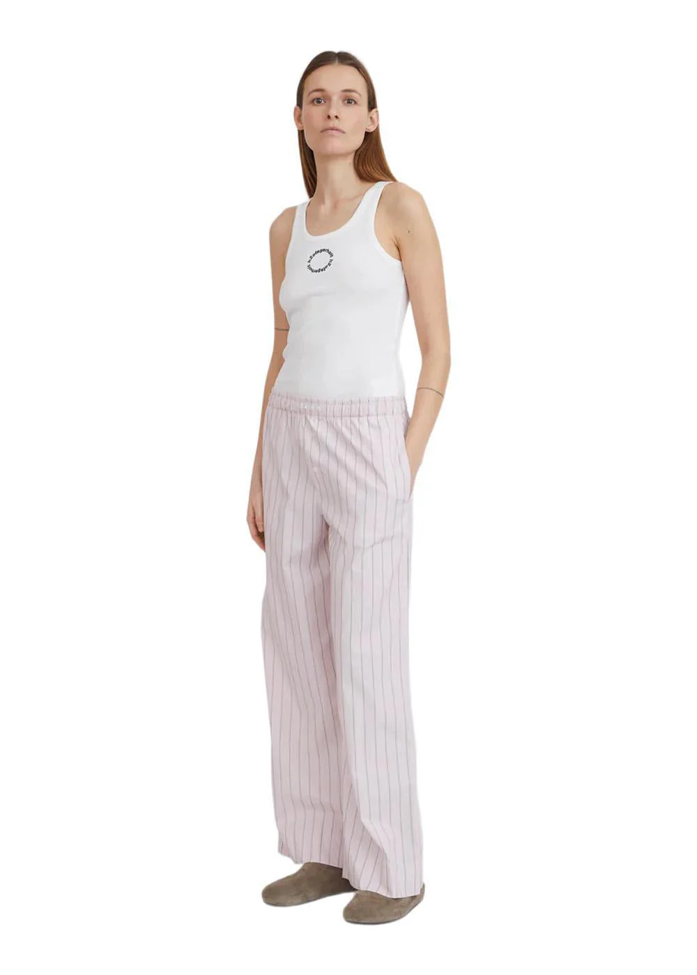 Holiday Pants - Dusty Rose Stripe - Image 3
