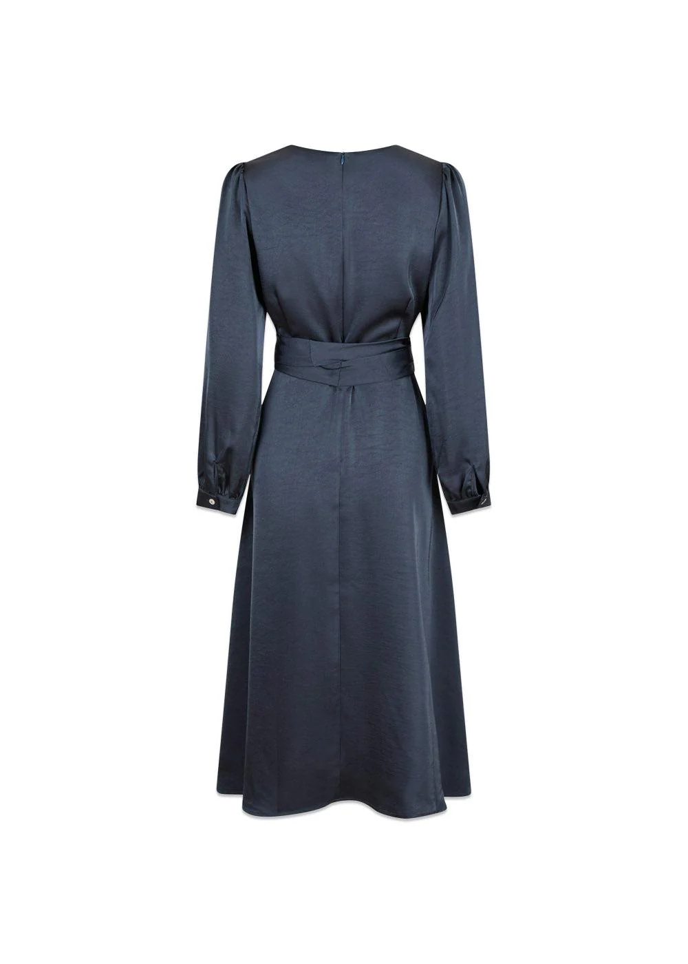 Rimini Heavy Sateen Dress - Midnight Blue - Image 2