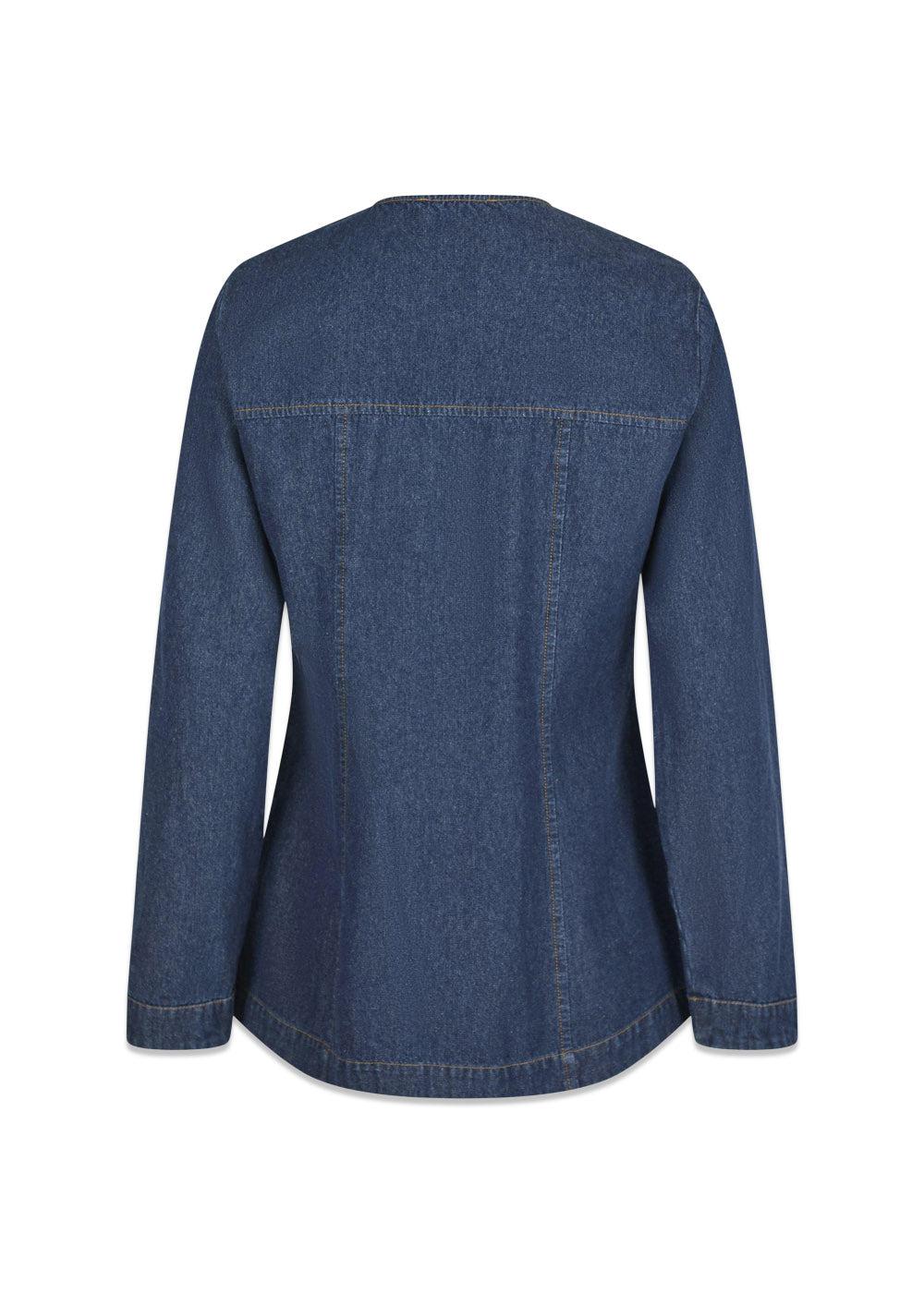 Annie Denim Blouse - Dark Blue - Image 2