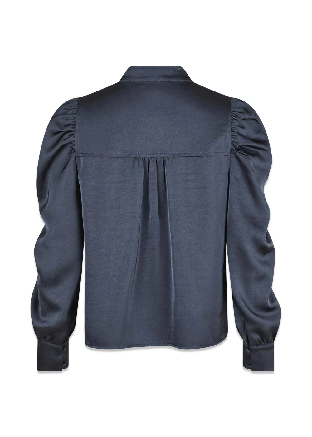 Rosslyn Heavy Sateen Blouse - Midnight Blue - Image 2