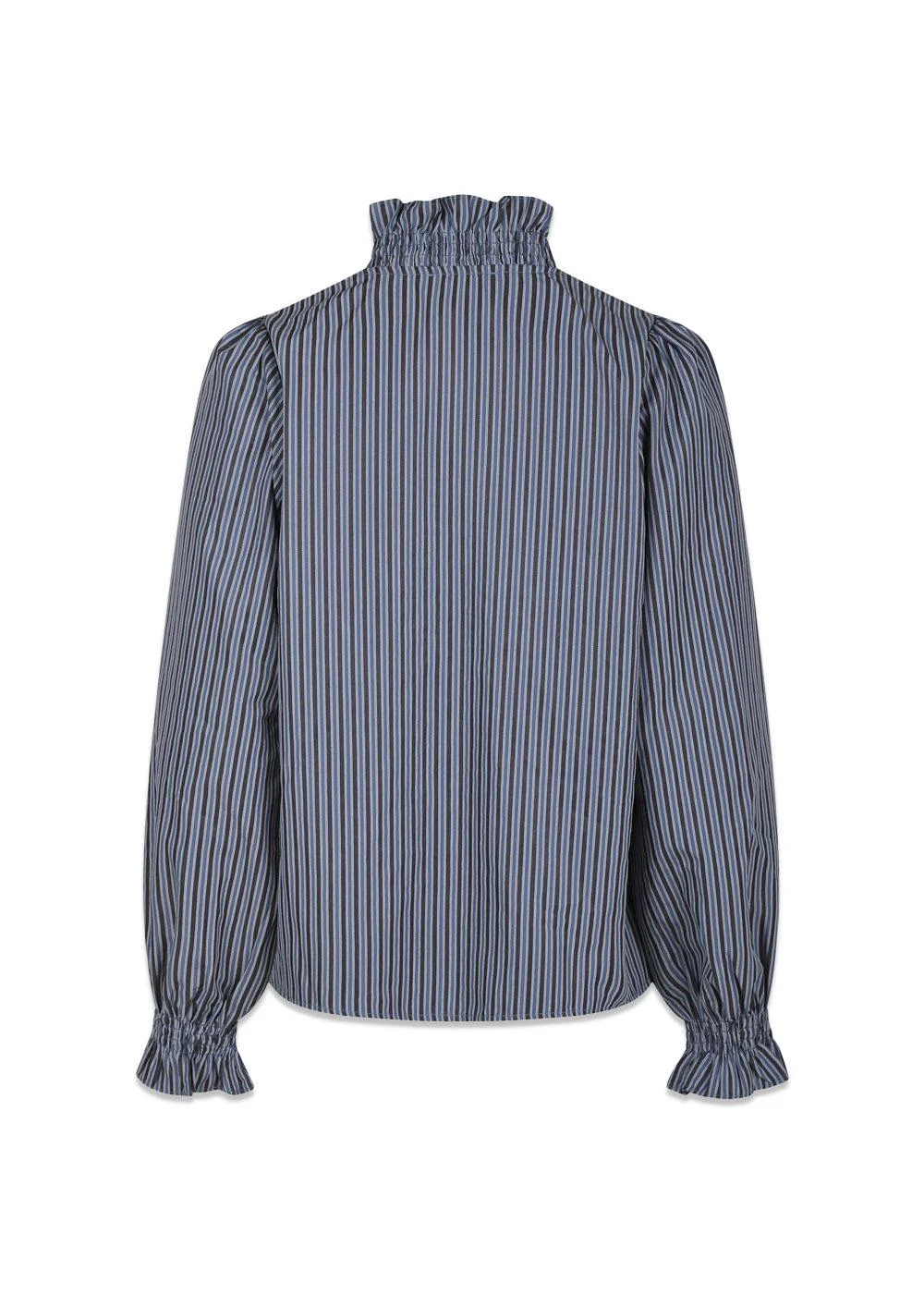 Brielle Twill Stripe Shirt - Dusty Blue - Image 2