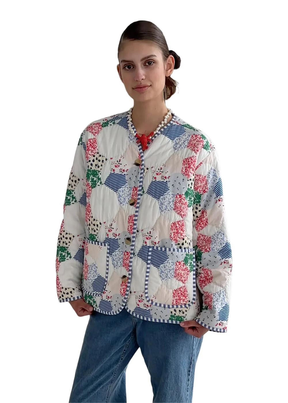 Lou Jacket - Snow Patcwork - Image 3