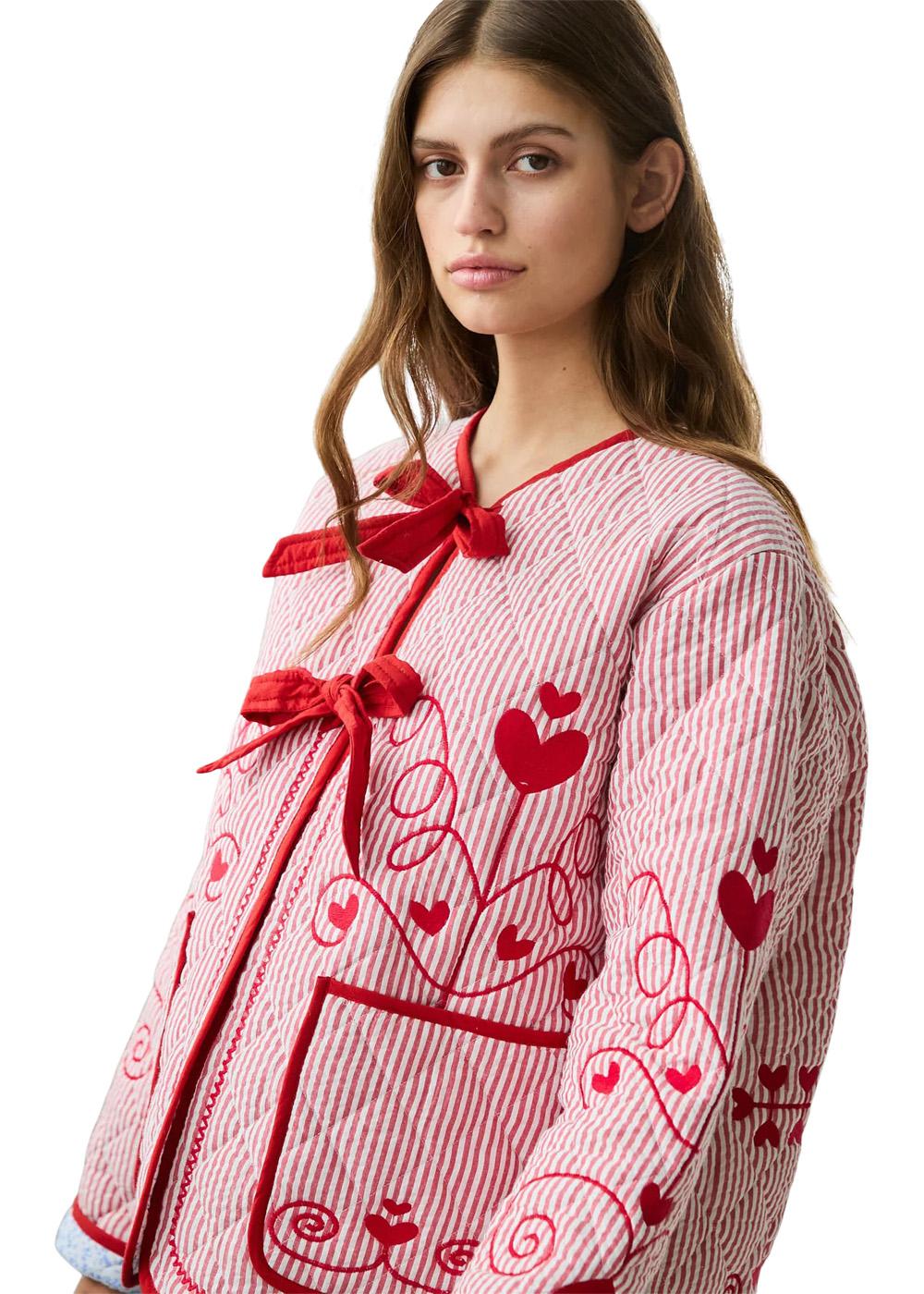 Penny Jacket - Red Stripes - Image 3