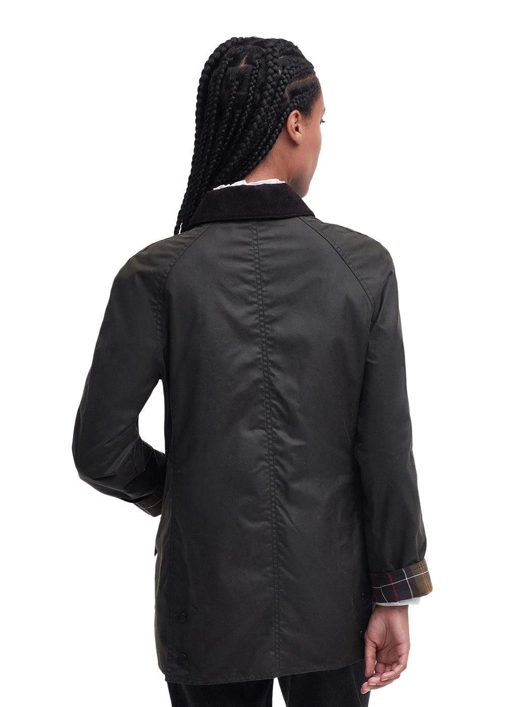 Beadnell Wax Jacket - Olive - Image 4