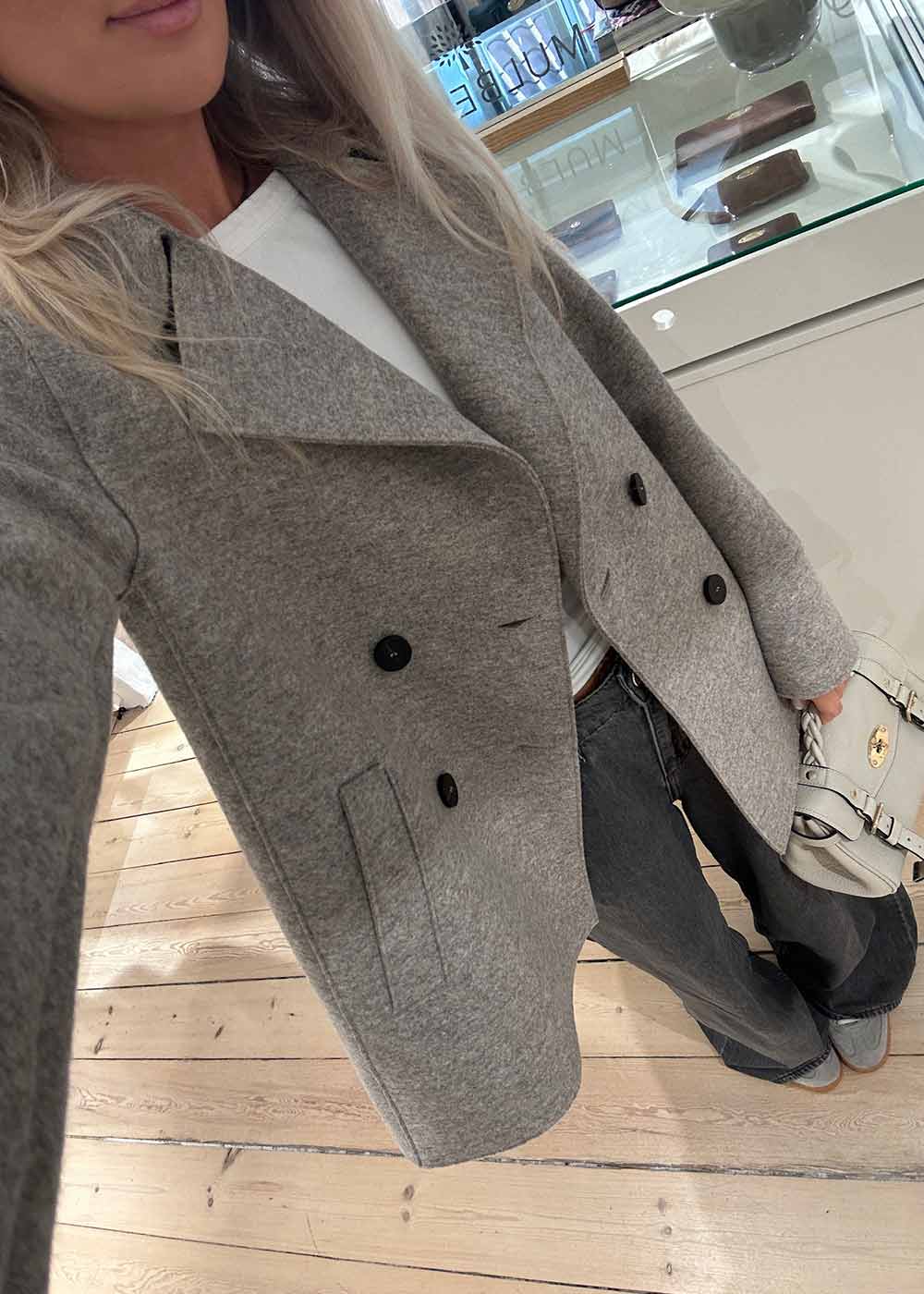 PEACOAT PRESSED WOOL - Natural Casha - Image 3