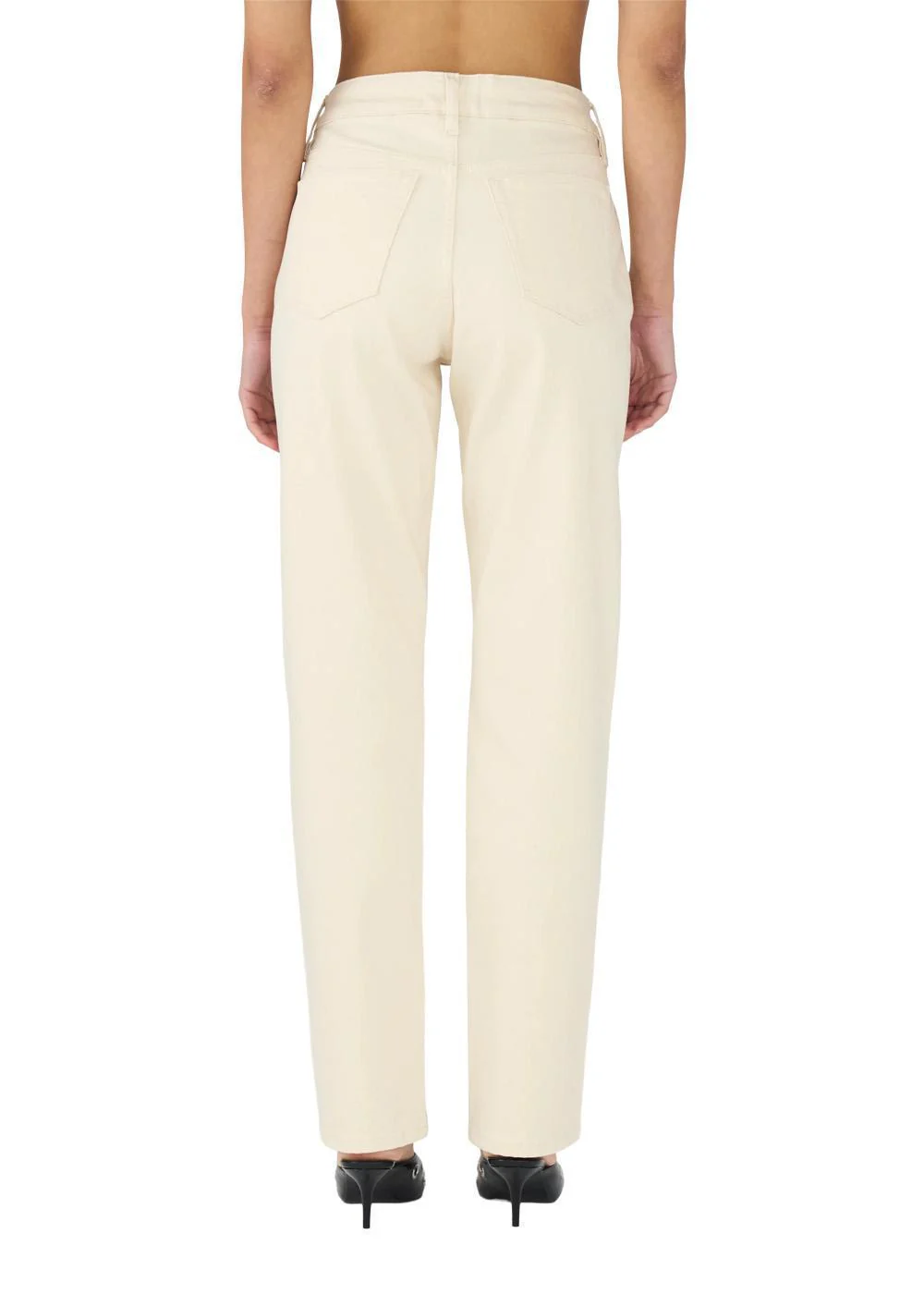 Tonya Cropped Jeans Wash Natural Ecru - Ecru - Image 4