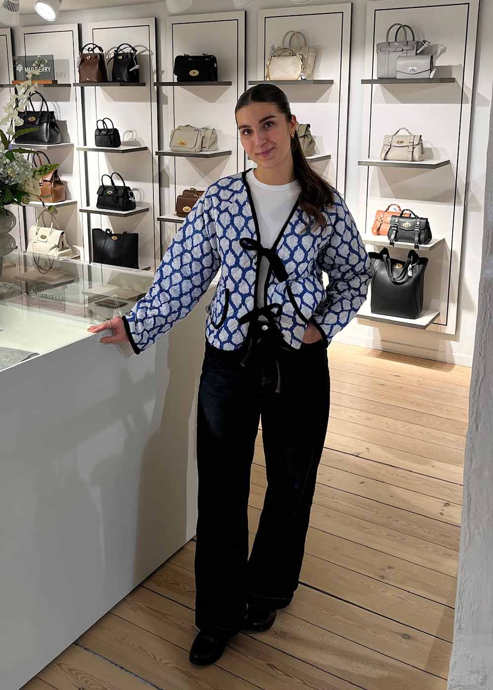 Suvanna Jacket - Blue Leaves - Image 3