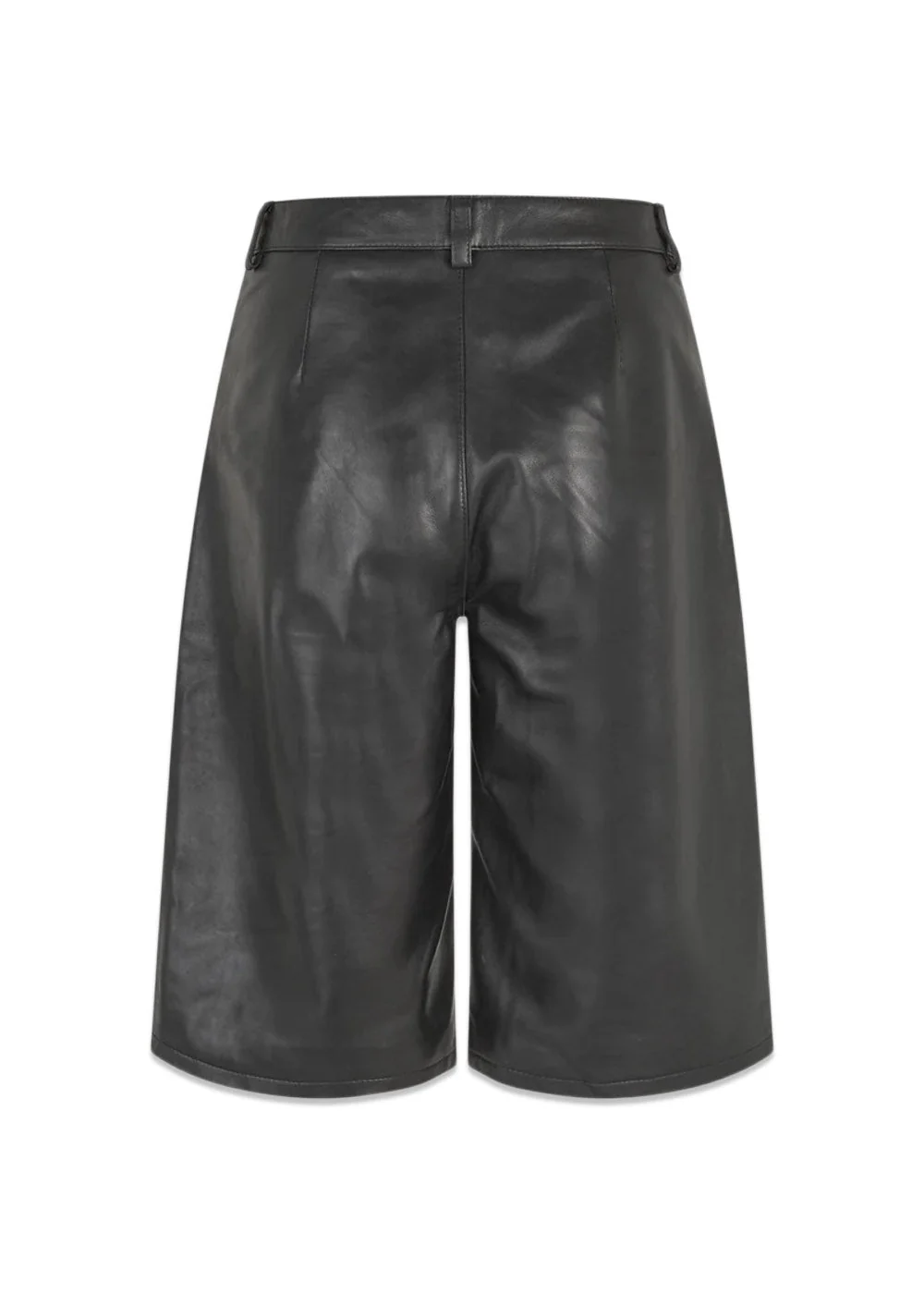 Deep Leather Shorts - Black - Image 3