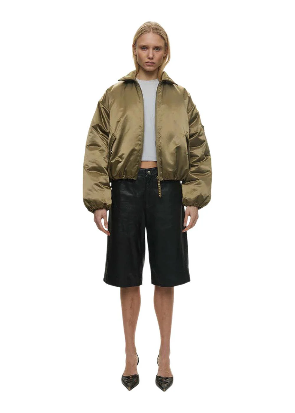 Blink Bomber Jacket - Olive - Image 3