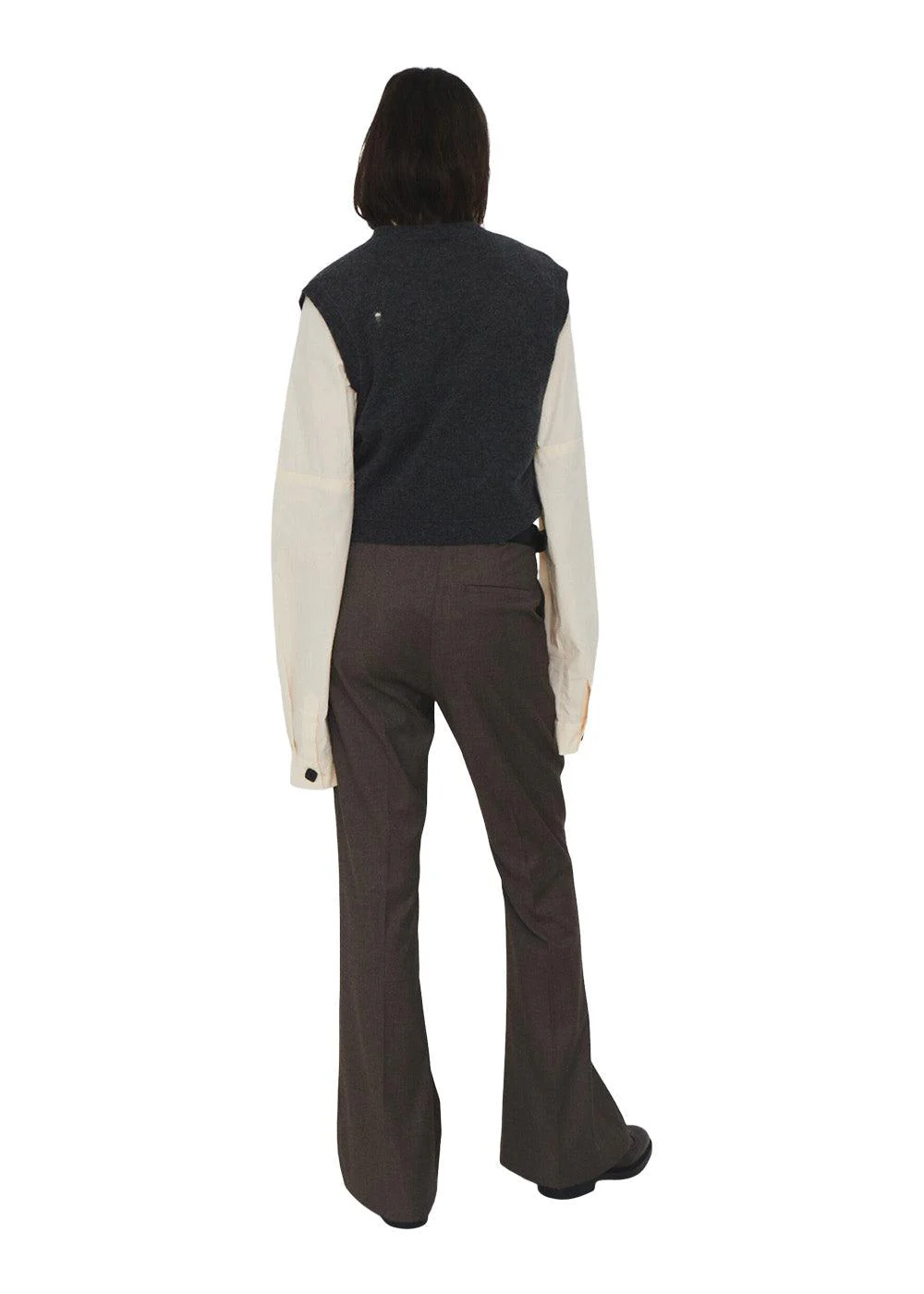 COMO DESTROYED VEST - Grey Melange - Image 2