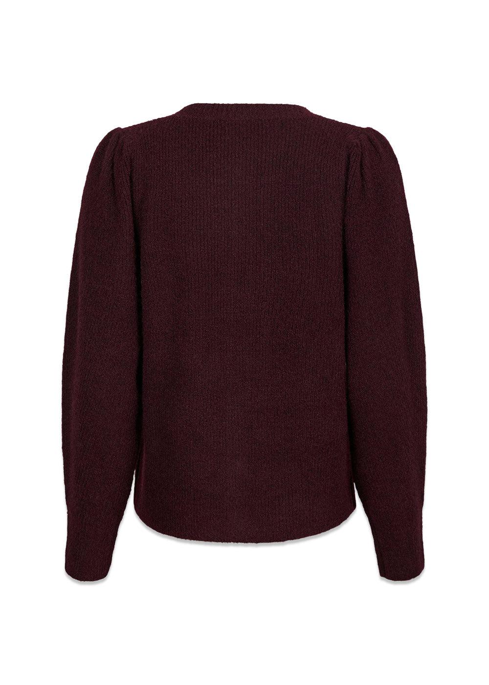 Nuna Knit Cardigan - Wine - Image 2