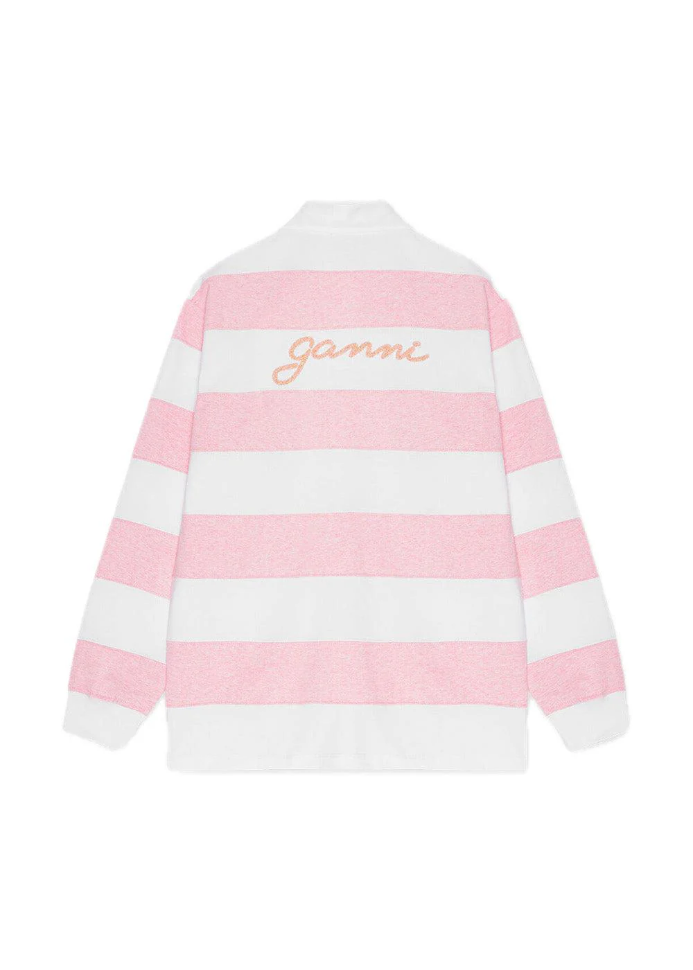 Striped Heavy Cotton Polo - Mauve Chalk - Image 6