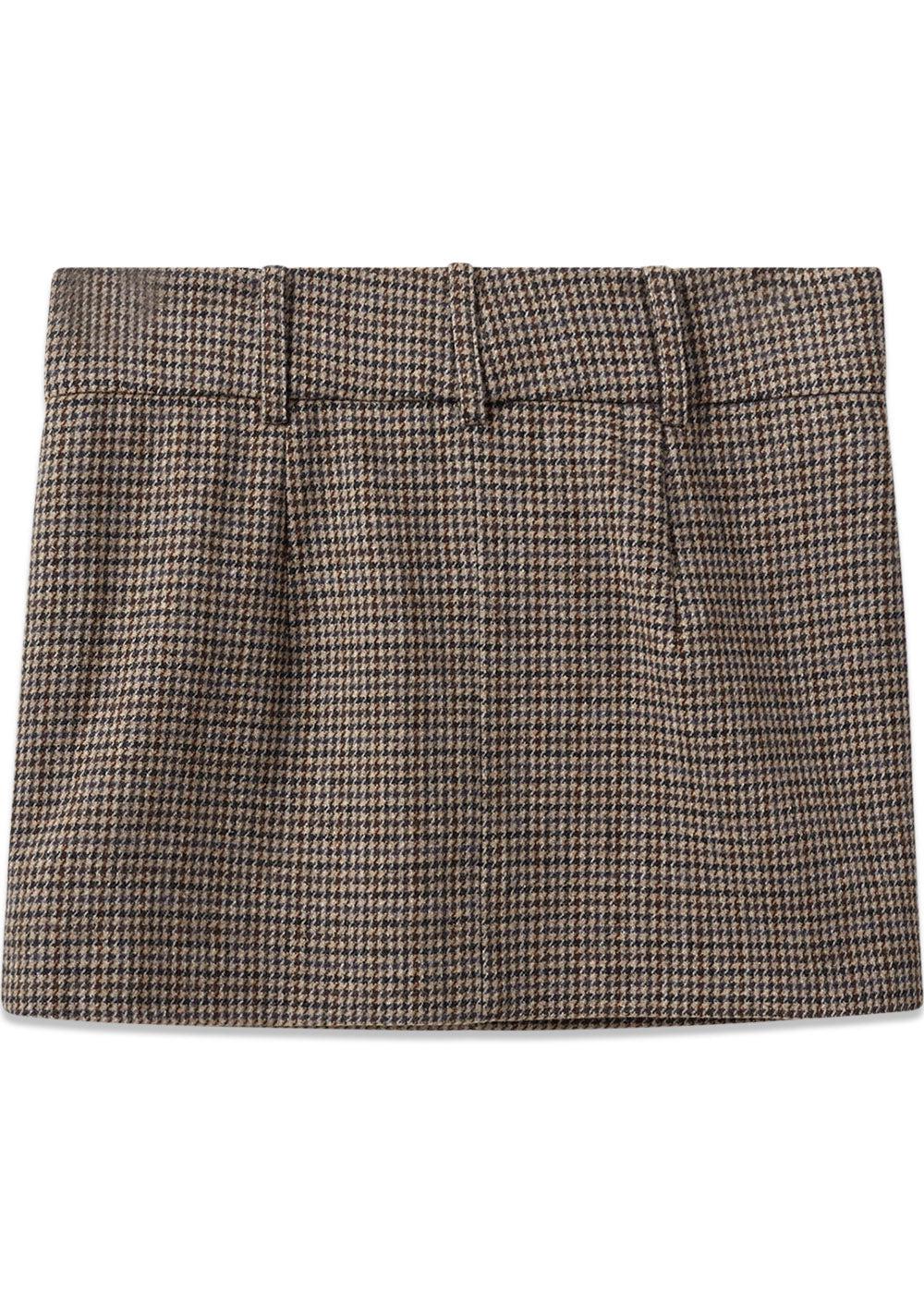 Sion Skirt - Mixed Brown Twe - Image 2