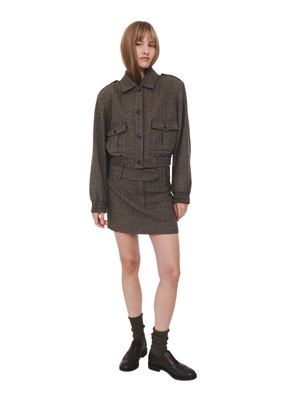 Sion Skirt - Mixed Brown Twe - Image 3