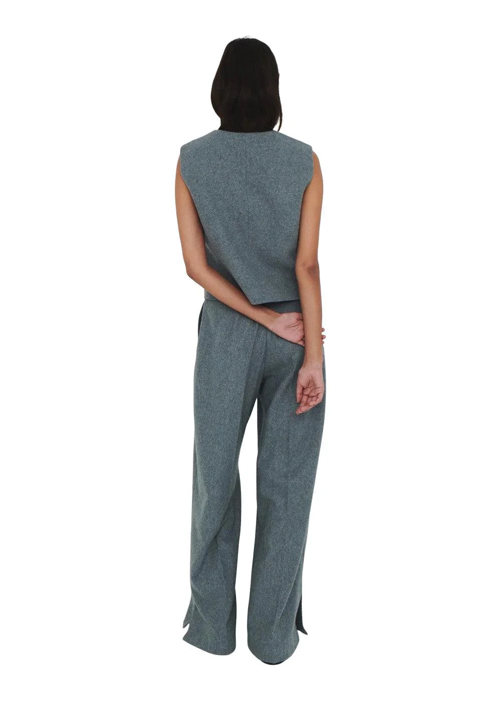 Mille Vest - Multi Grey Melange - Image 2