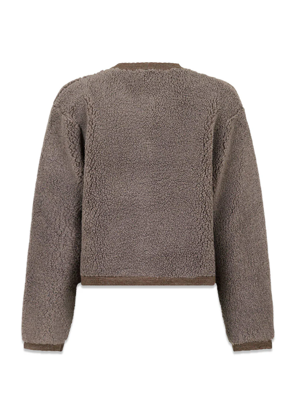 Limo Fluffy Knit Cardigan - Iron - Image 2