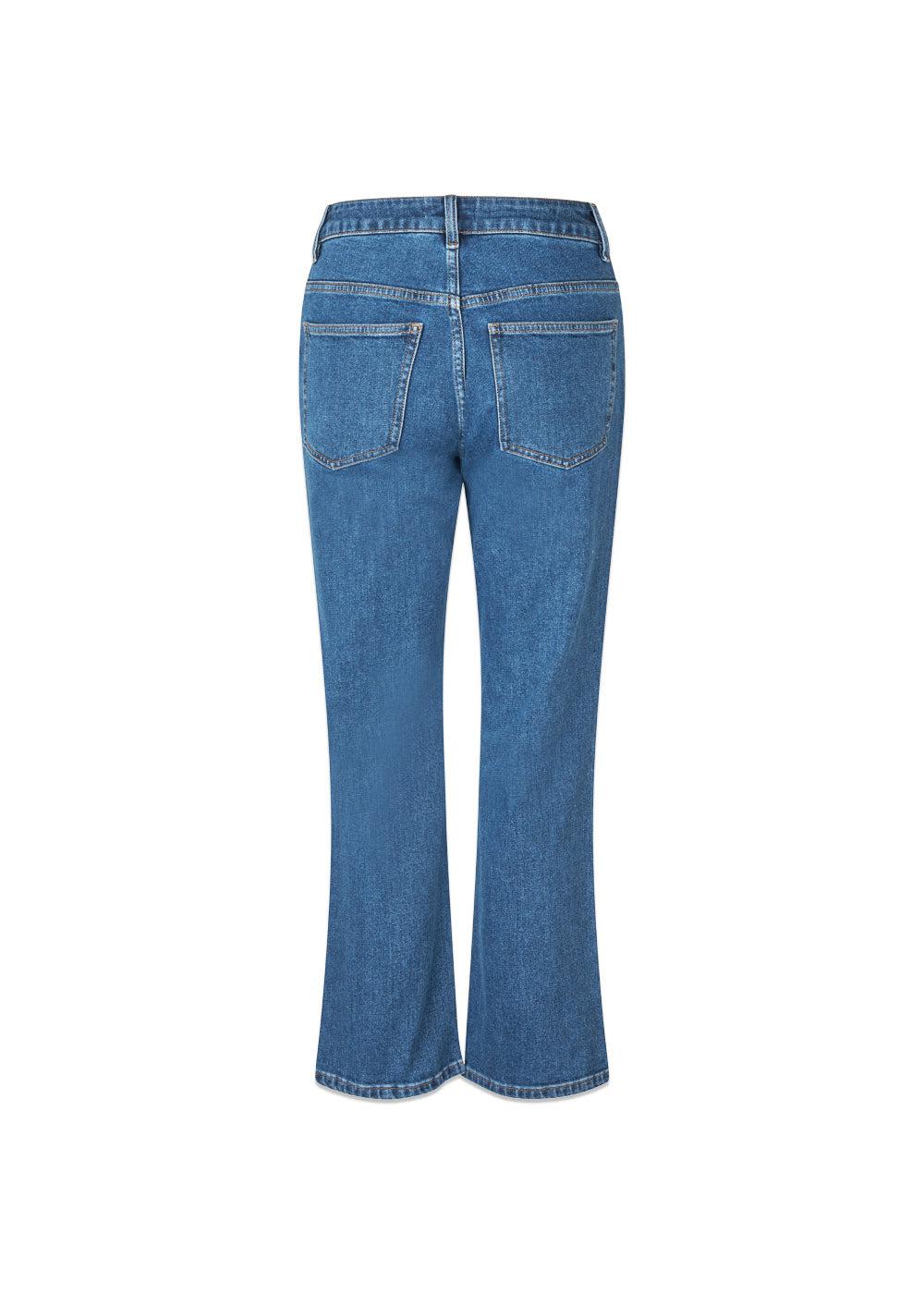Isoldemd solid cropped jeans - Distressed Blue - Image 2