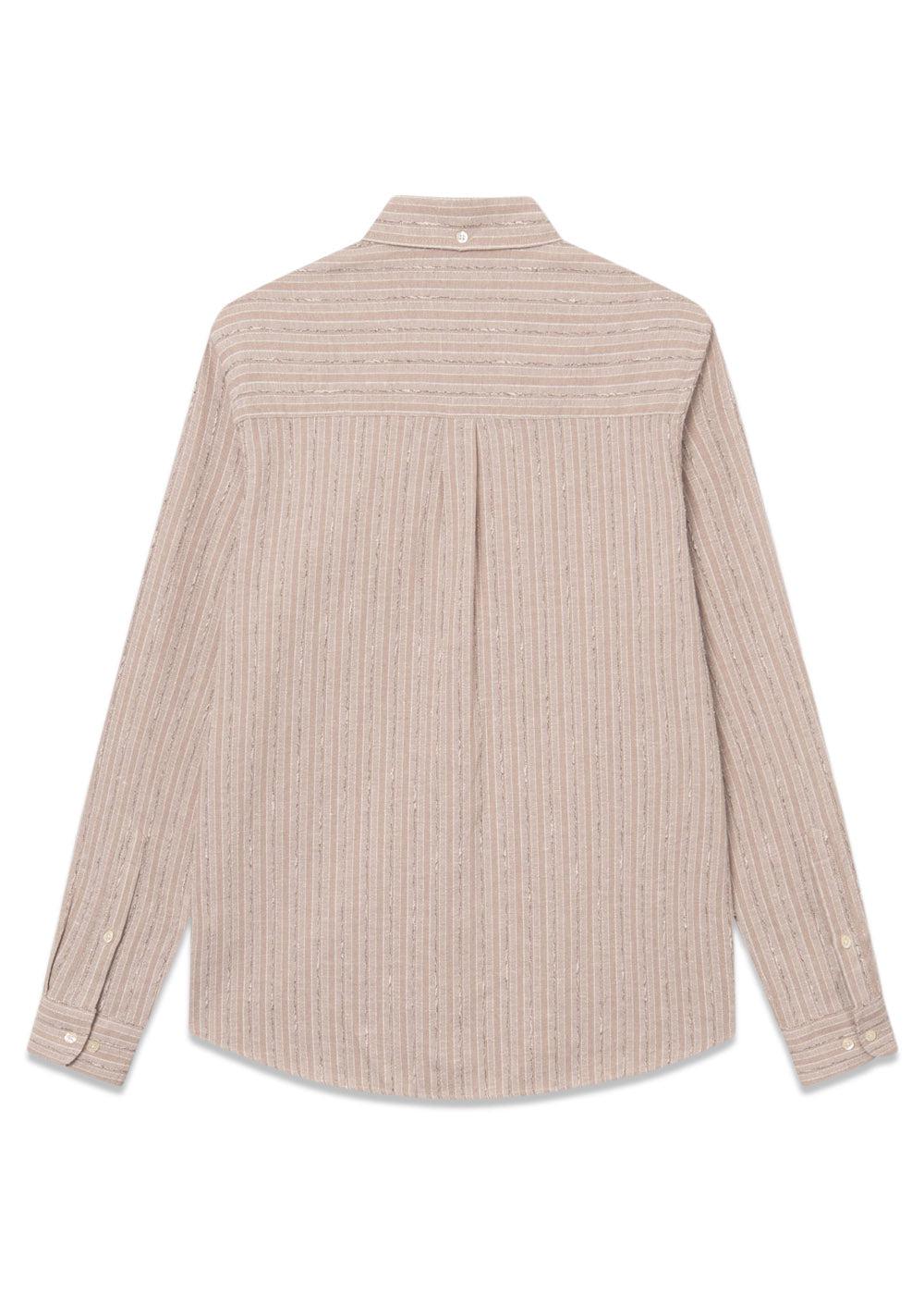 CAMP LINEN SHIRT - Khaki Stripe - Image 2