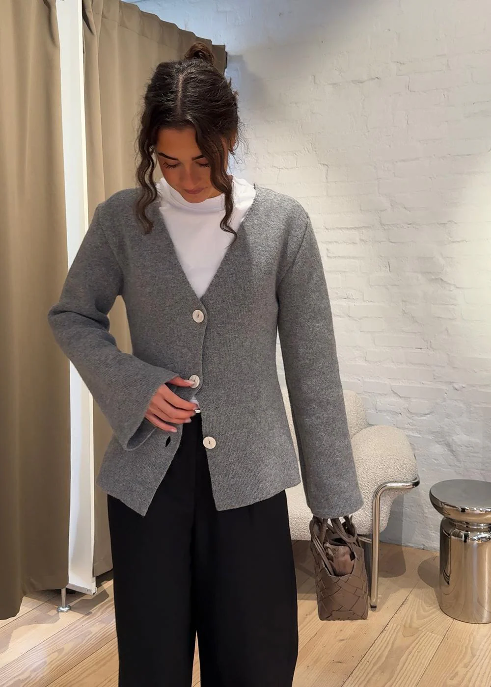 KlaytonMD cardigan - Grey Melange - Image 4