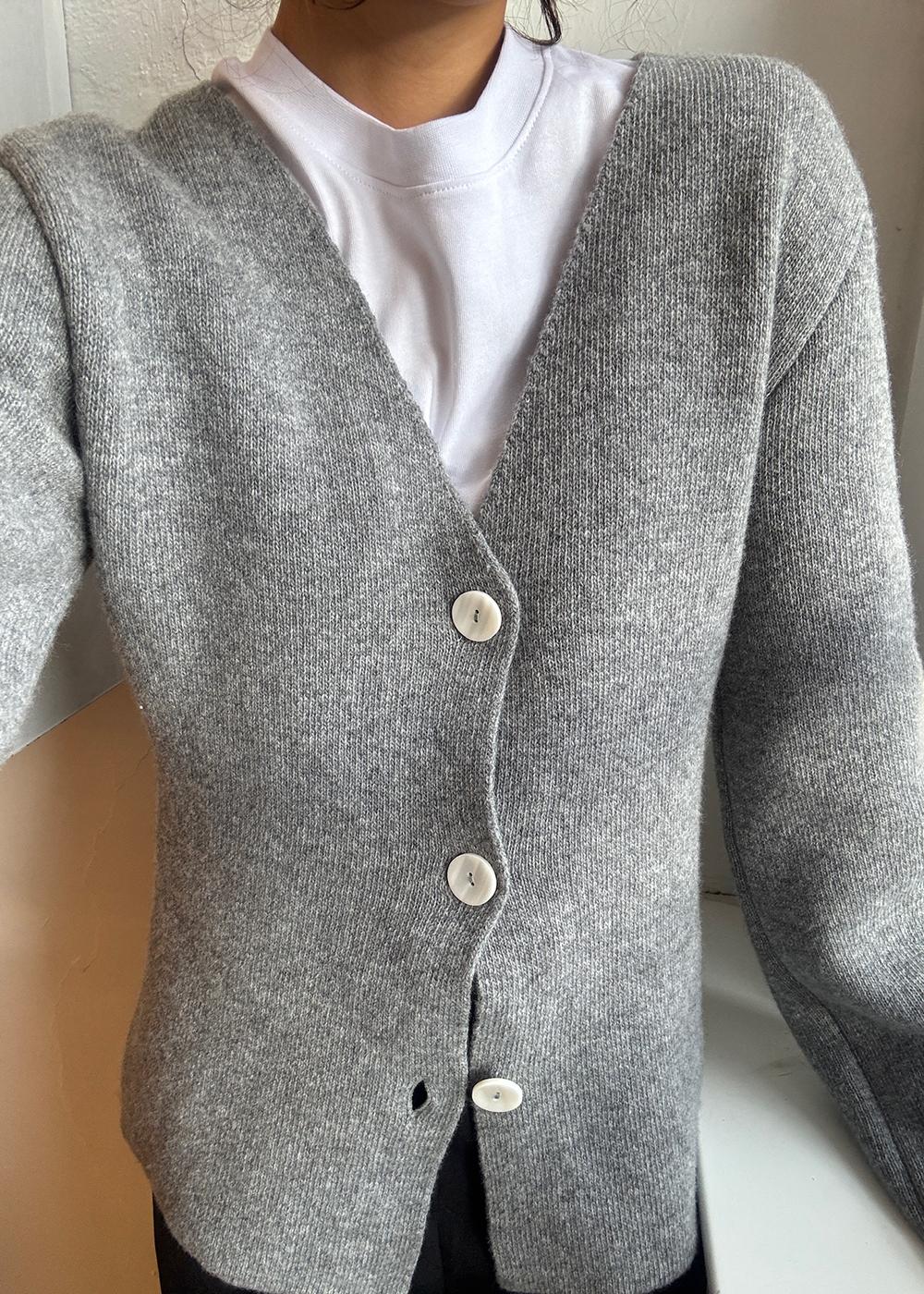 KlaytonMD cardigan - Grey Melange - Image 6