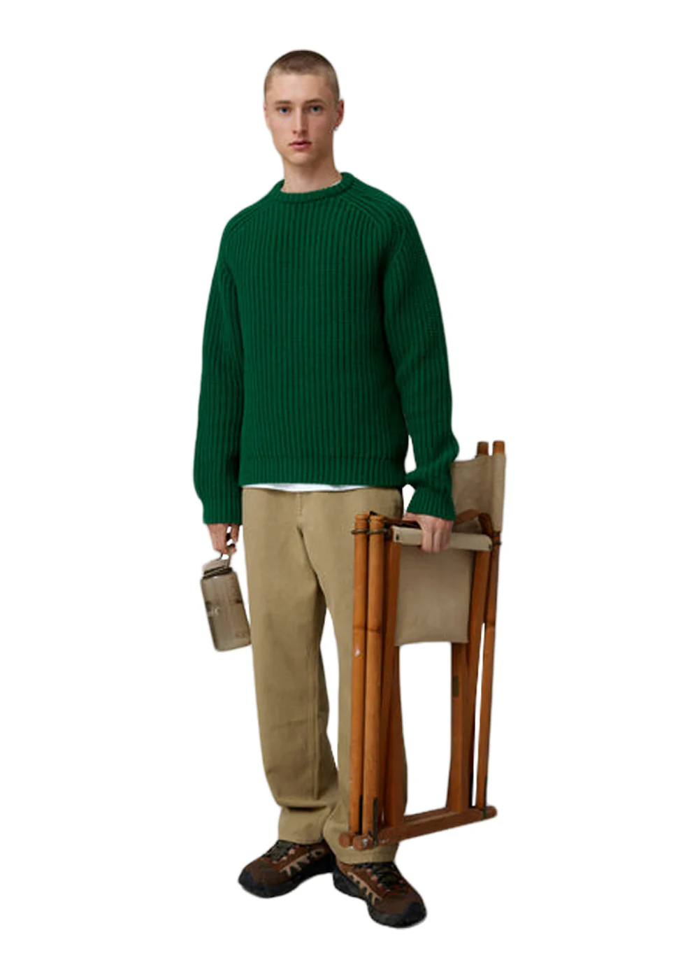 TRIP CHUNKY RIB KNIT - Green - Image 3