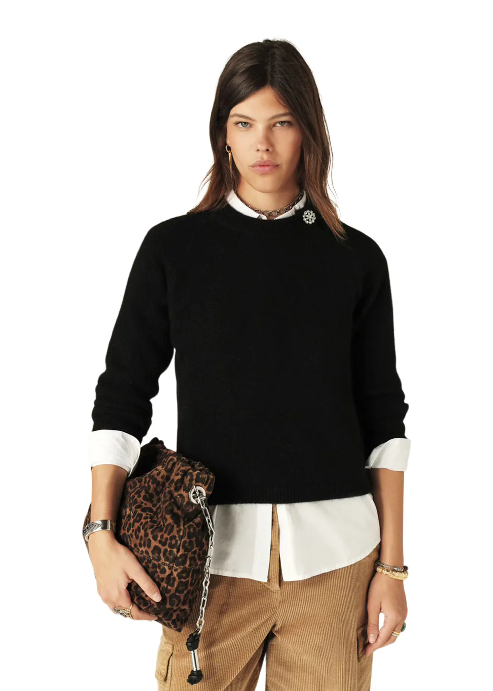 Doel long sleeves knit - Noir - Image 2