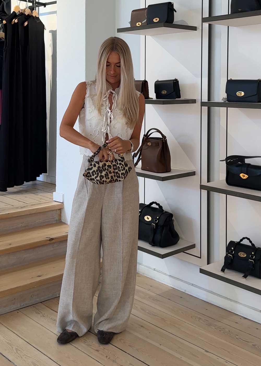 Ganni Bou Bag Mini Print - Leopard - Image 2