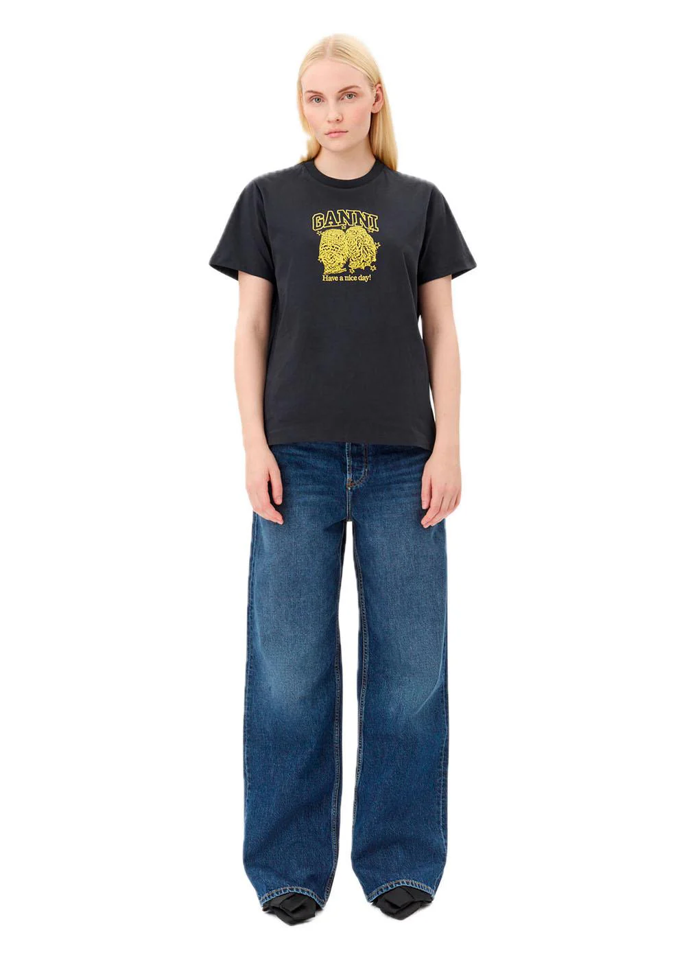 Basic Jersey Owls Relaxed T-shirt - Phantom - Image 4