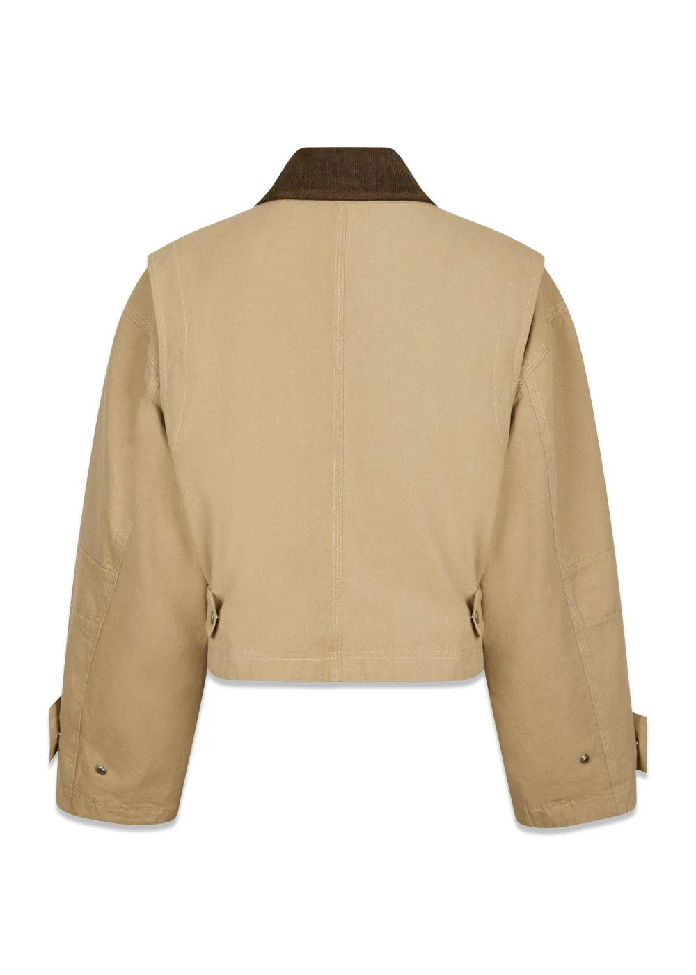 Rivera Canvas Boxy Jacket - Sand - Image 3