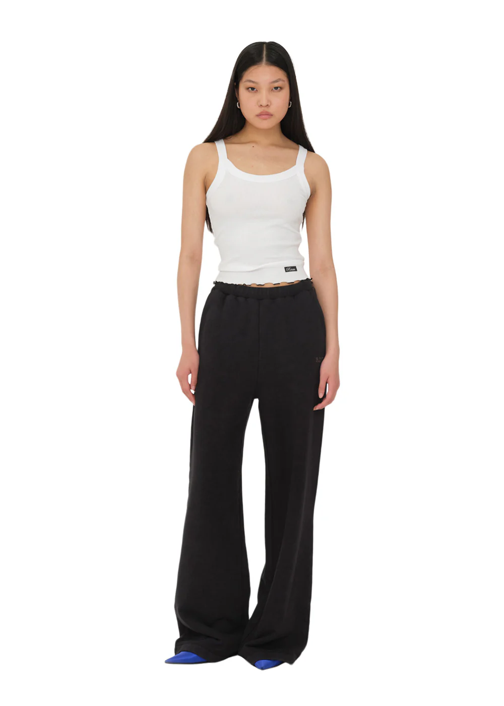 Washed Heavy Sweatpants - Black - Image 5