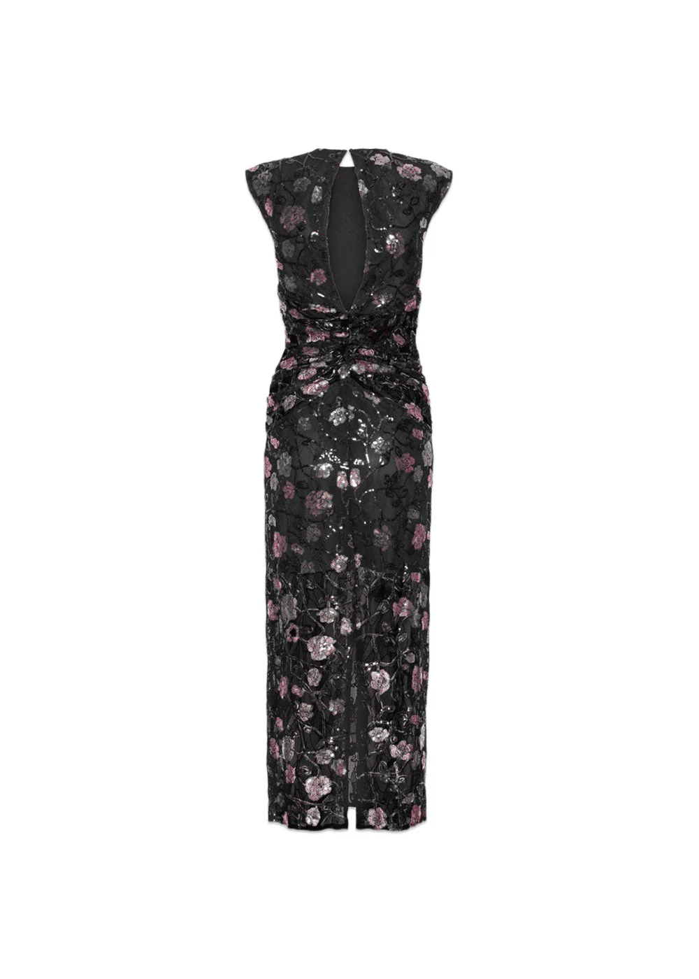 Lace Sleeveless Dress - Black - Image 3