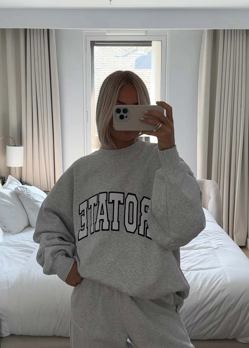 HEAVY SWEAT CREWNECK - Light Grey Melange - Image 3