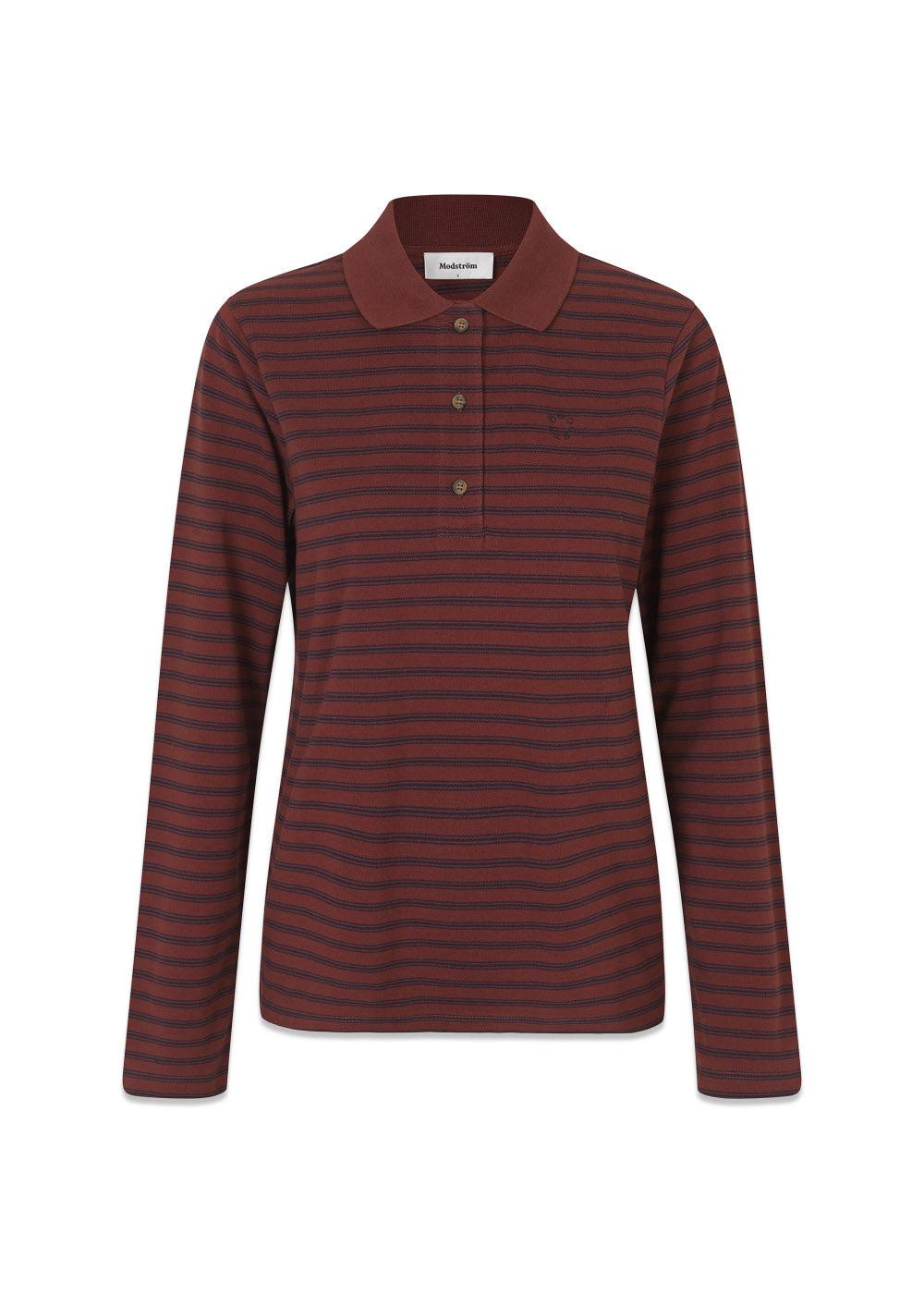Nobumd LS polo - Andorra Navy Stripe