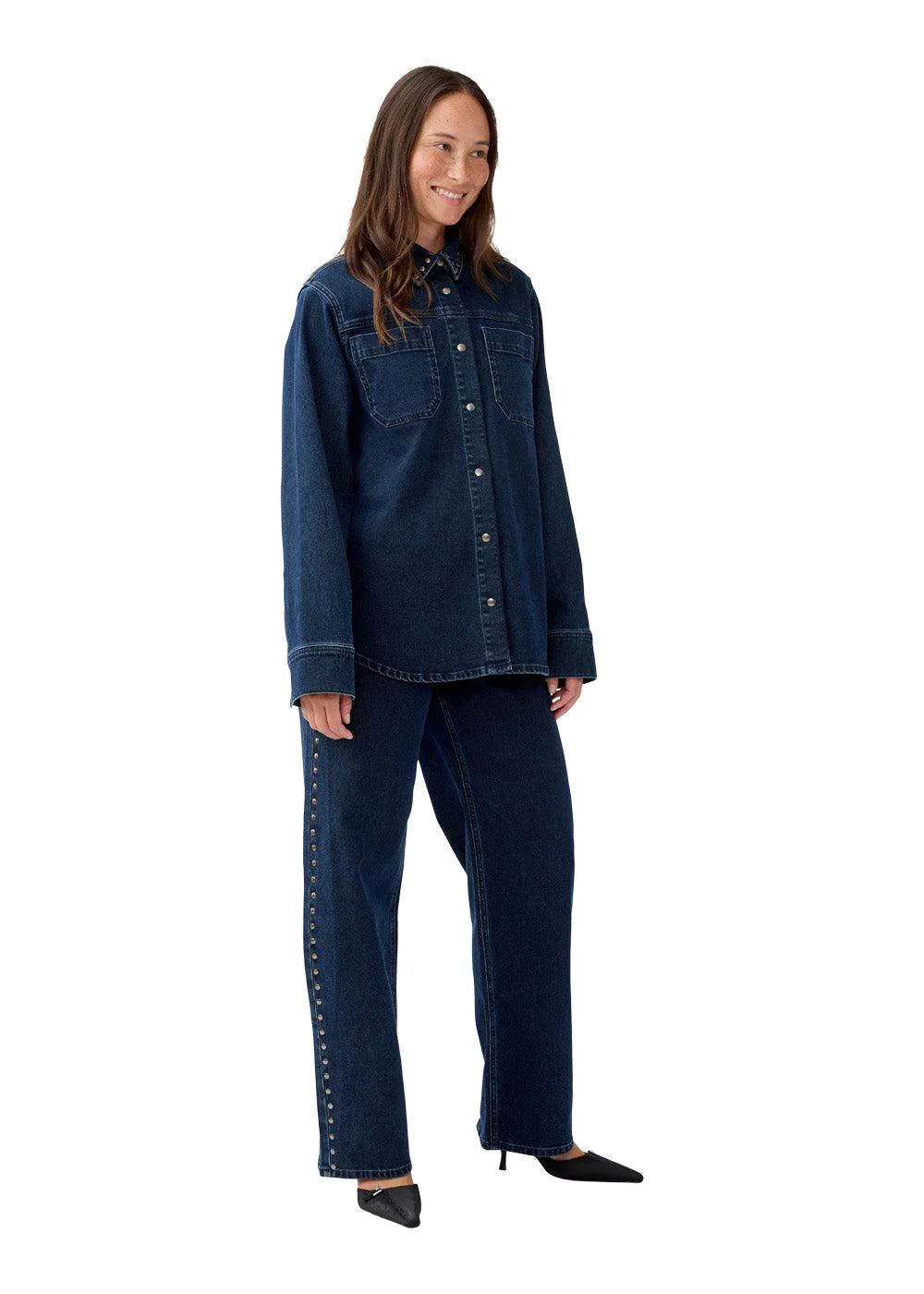 LuccaMD shirt - Dark Indigo Denim - Image 4