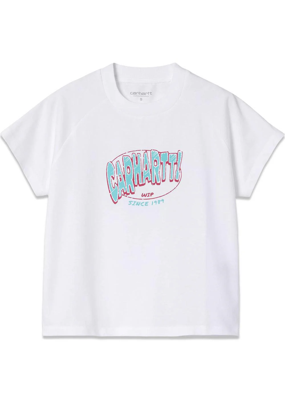 W S/S Hot Script T-Shirt - White