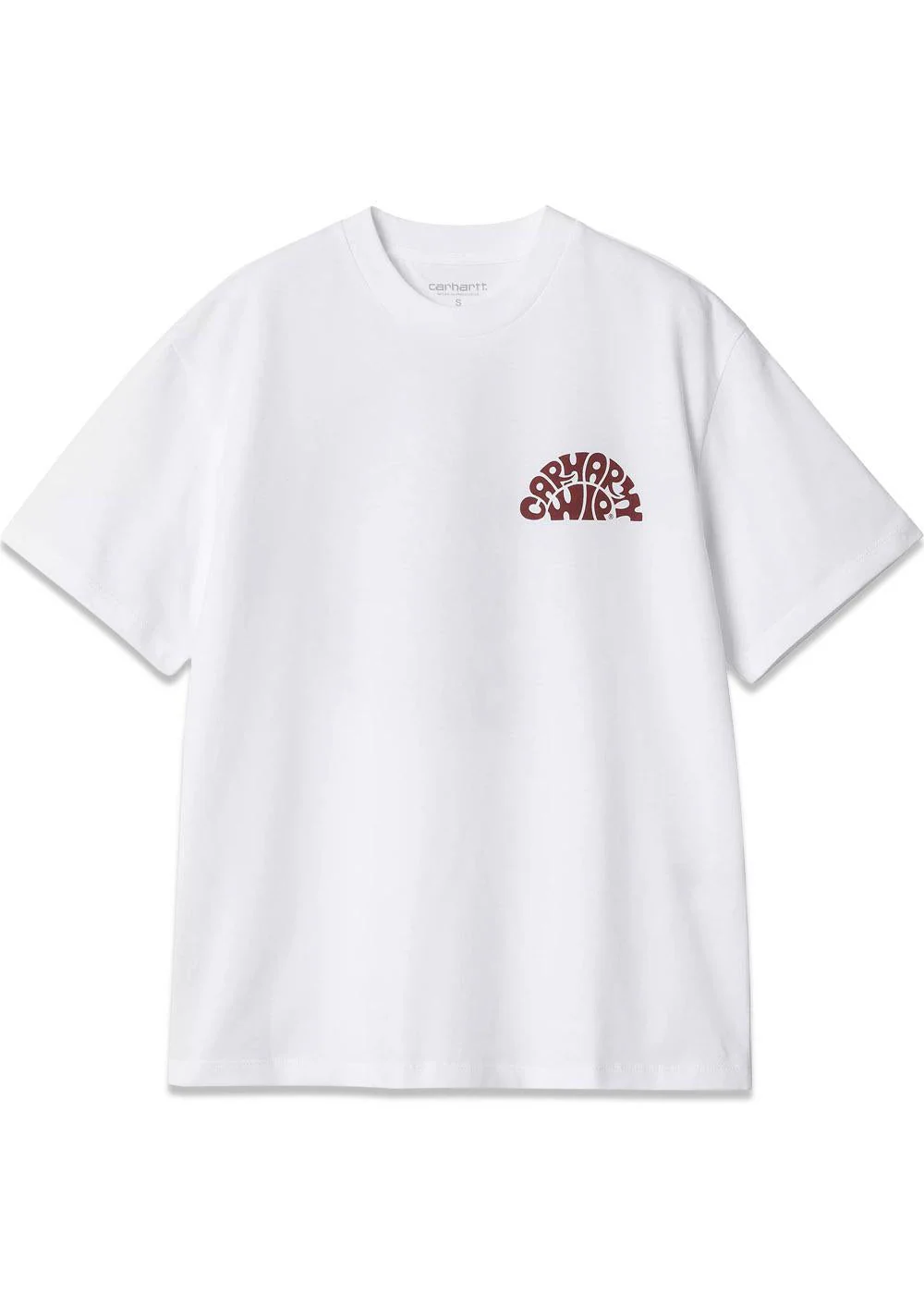 W S/S Jazzy T-Shirt - White / Desire