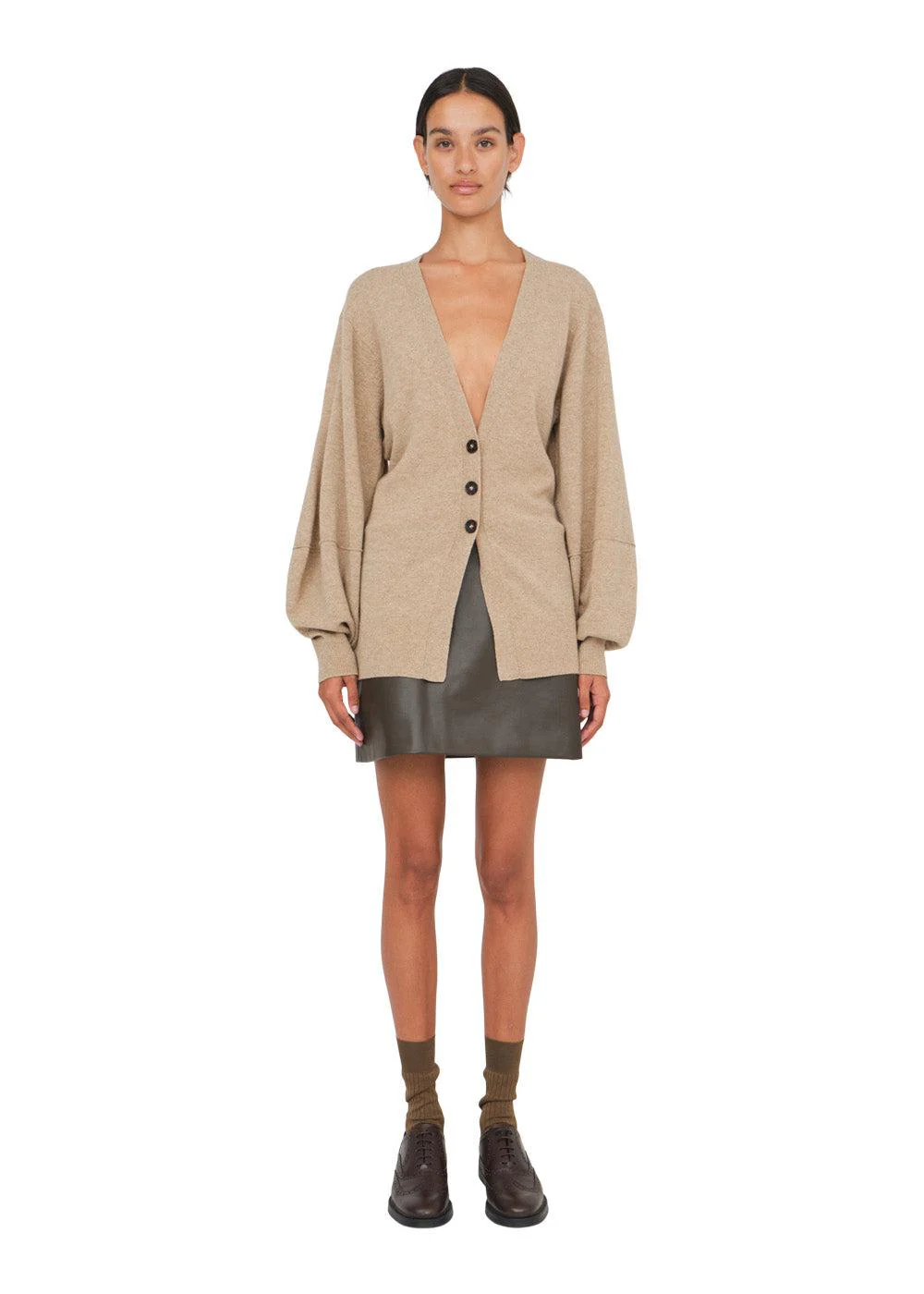 Como Sleeve Cardigan - Camel - Image 5