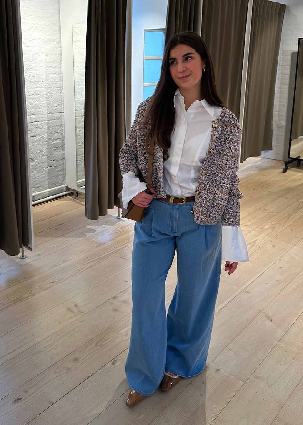 Merci Wide Pants - Medium Blue - Image 2