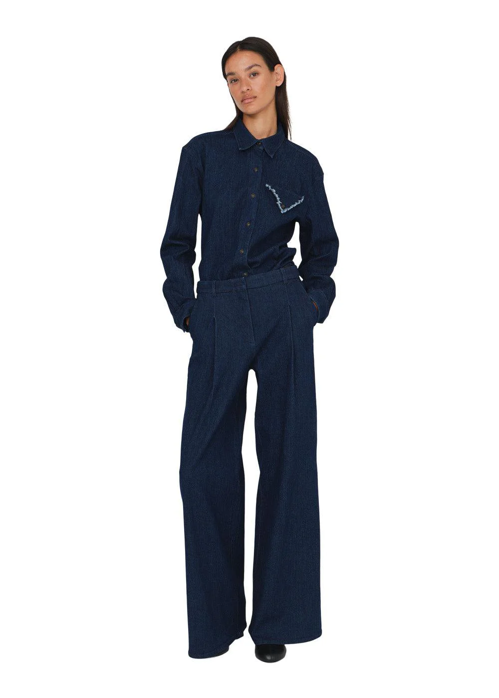 Merci Shirt - Dark Denim - Image 3