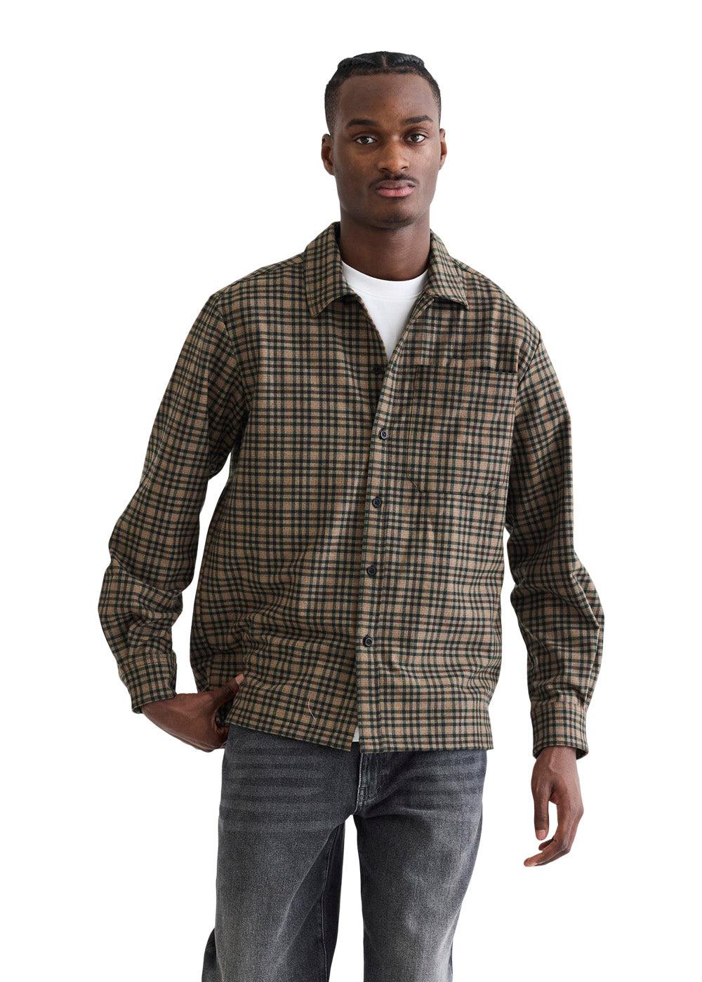 Glixto Check Shirt - Brown - Image 3