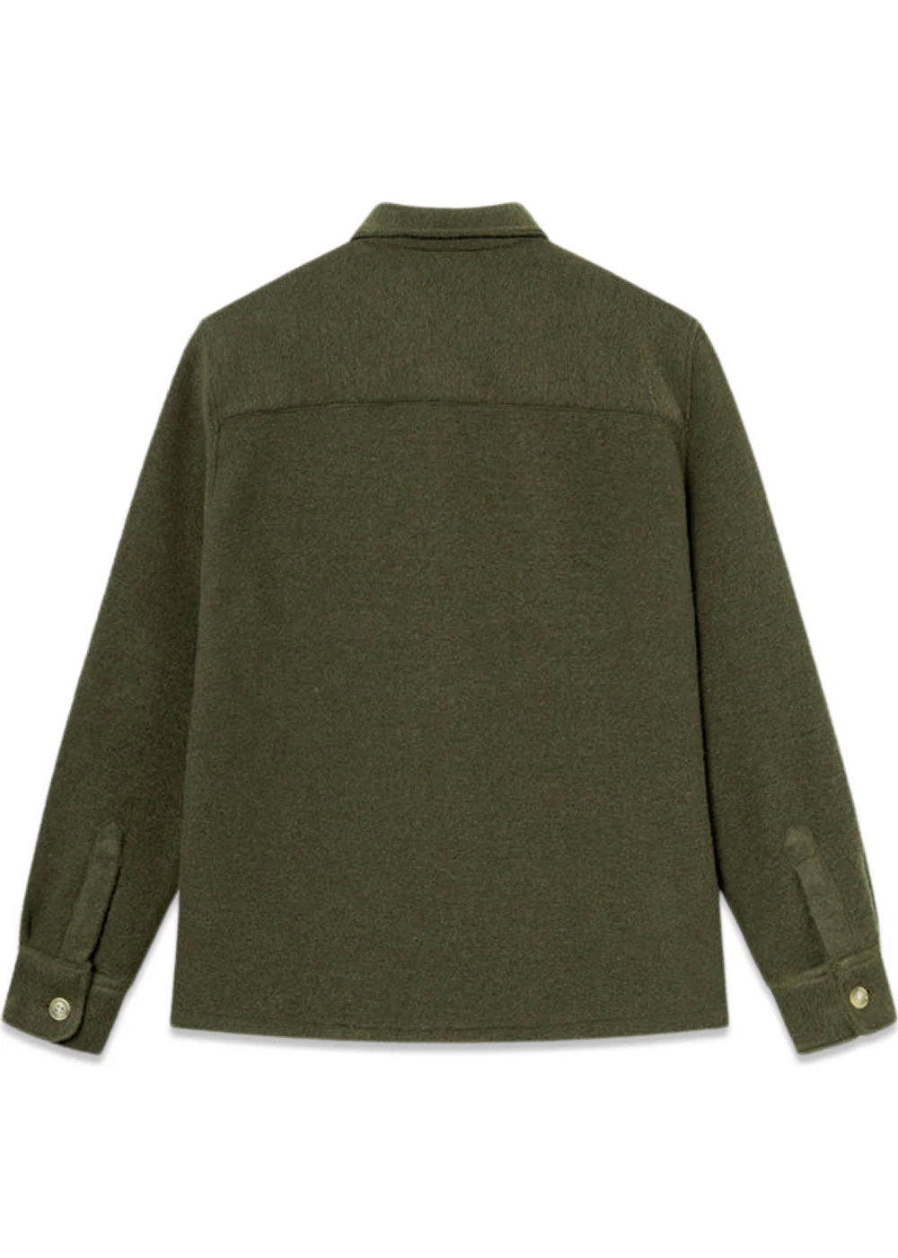 IVY WOOL OVERSHIRT - Dark Moss - Image 2
