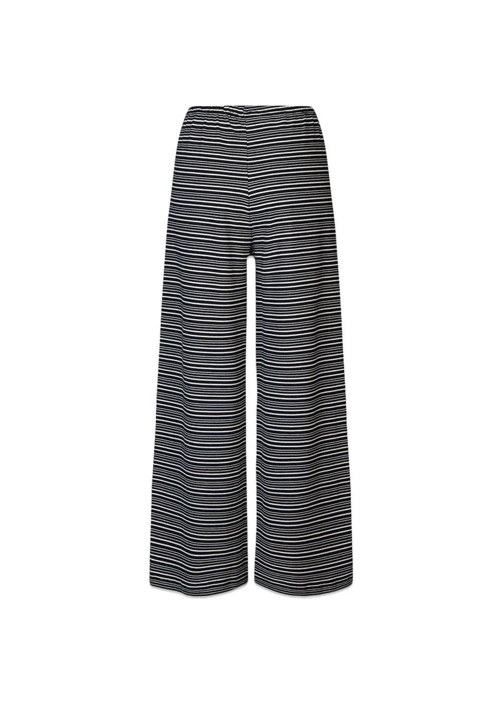 Steffi Pants - Black/Off White Stripe - Image 3