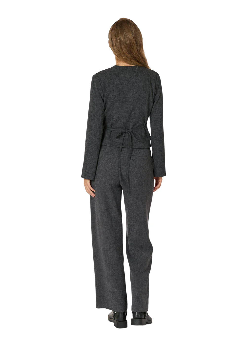 Simmi Wrap Blouse - Antracit - Image 4