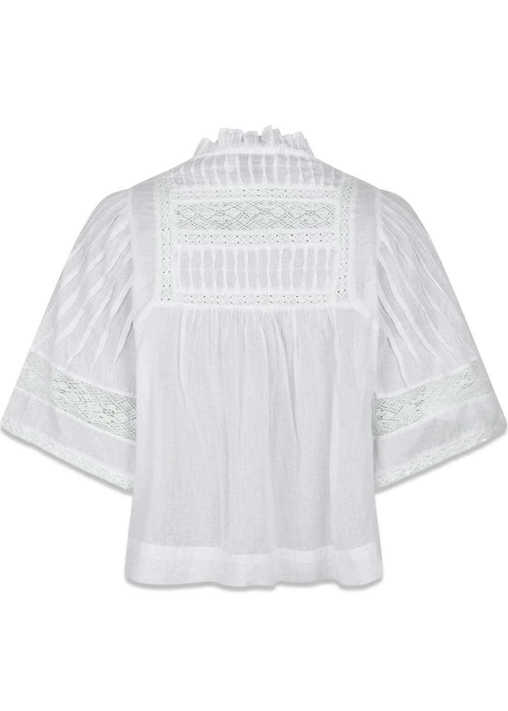 Siama S Voile Blouse - White - Image 3