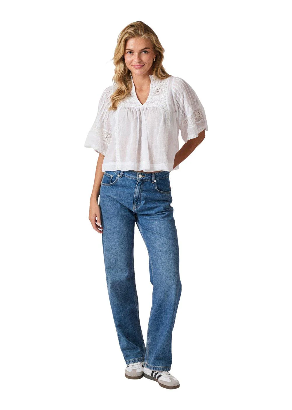 Siama S Voile Blouse - White - Image 4