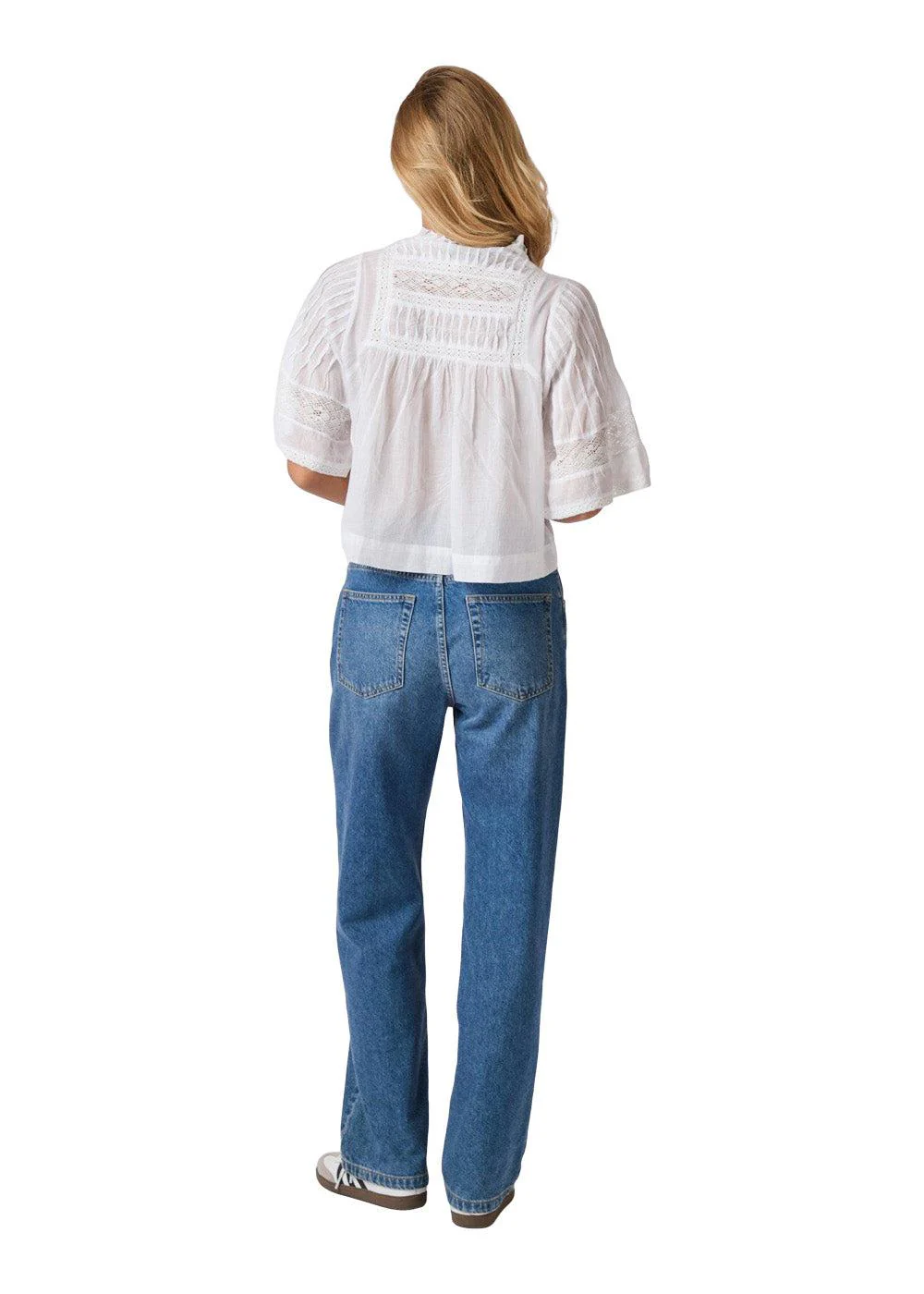 Siama S Voile Blouse - White - Image 5