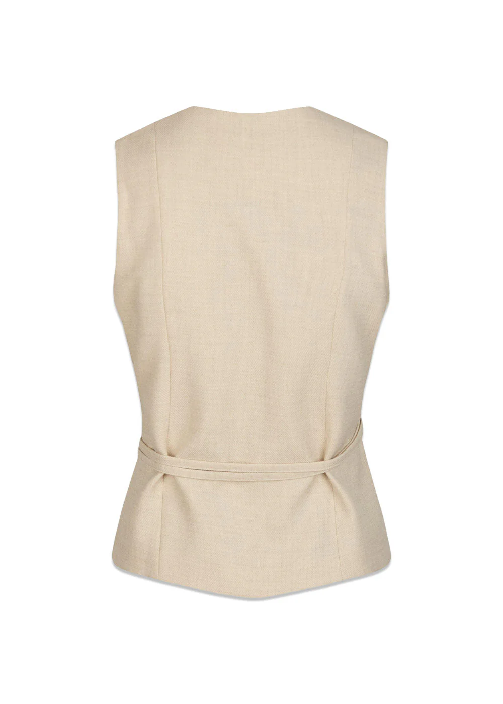Samara Melange Waistcoat - Beige Melange - Image 3