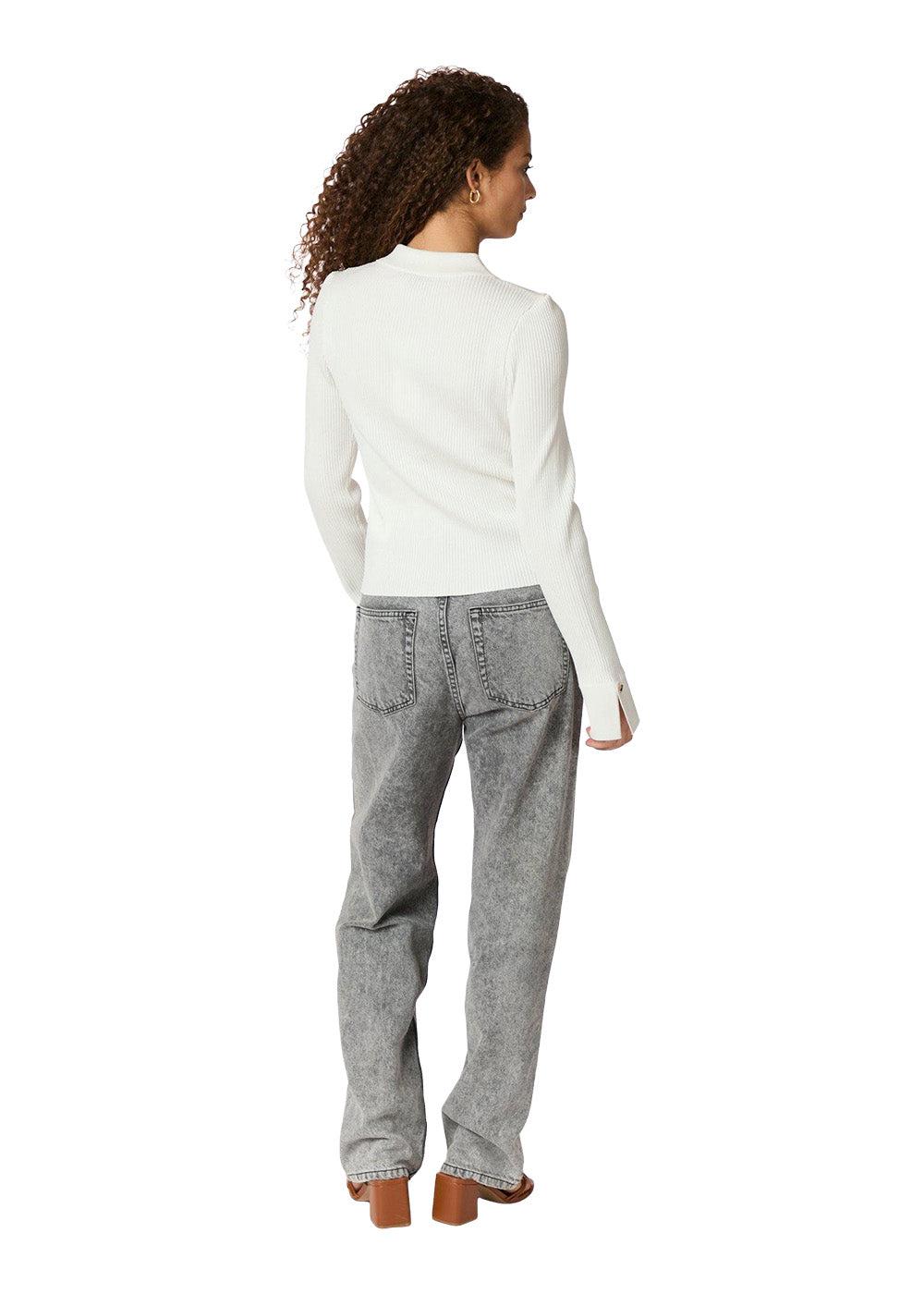 Ylvie Knit Blouse - Off White - Image 4